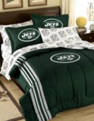 Wholesale - 3pc NFL New York Jets Twin-Full Bed Comforter Set, UPC: 087918460560